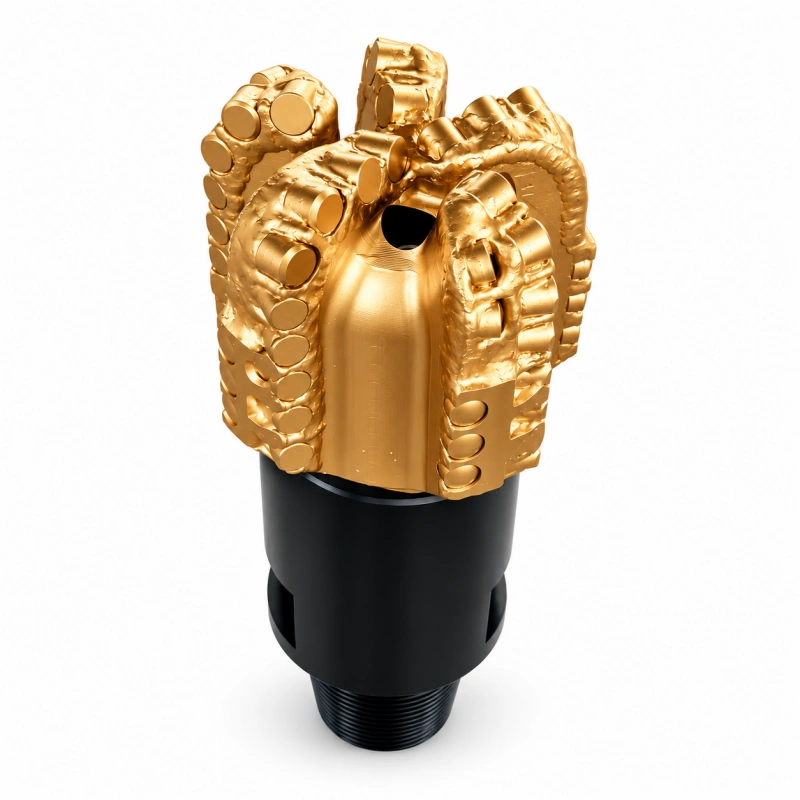 Five-blade petroleum PDC drill bit for water well drilling, mining, geothermal and geological exploration